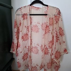 Floral silk top